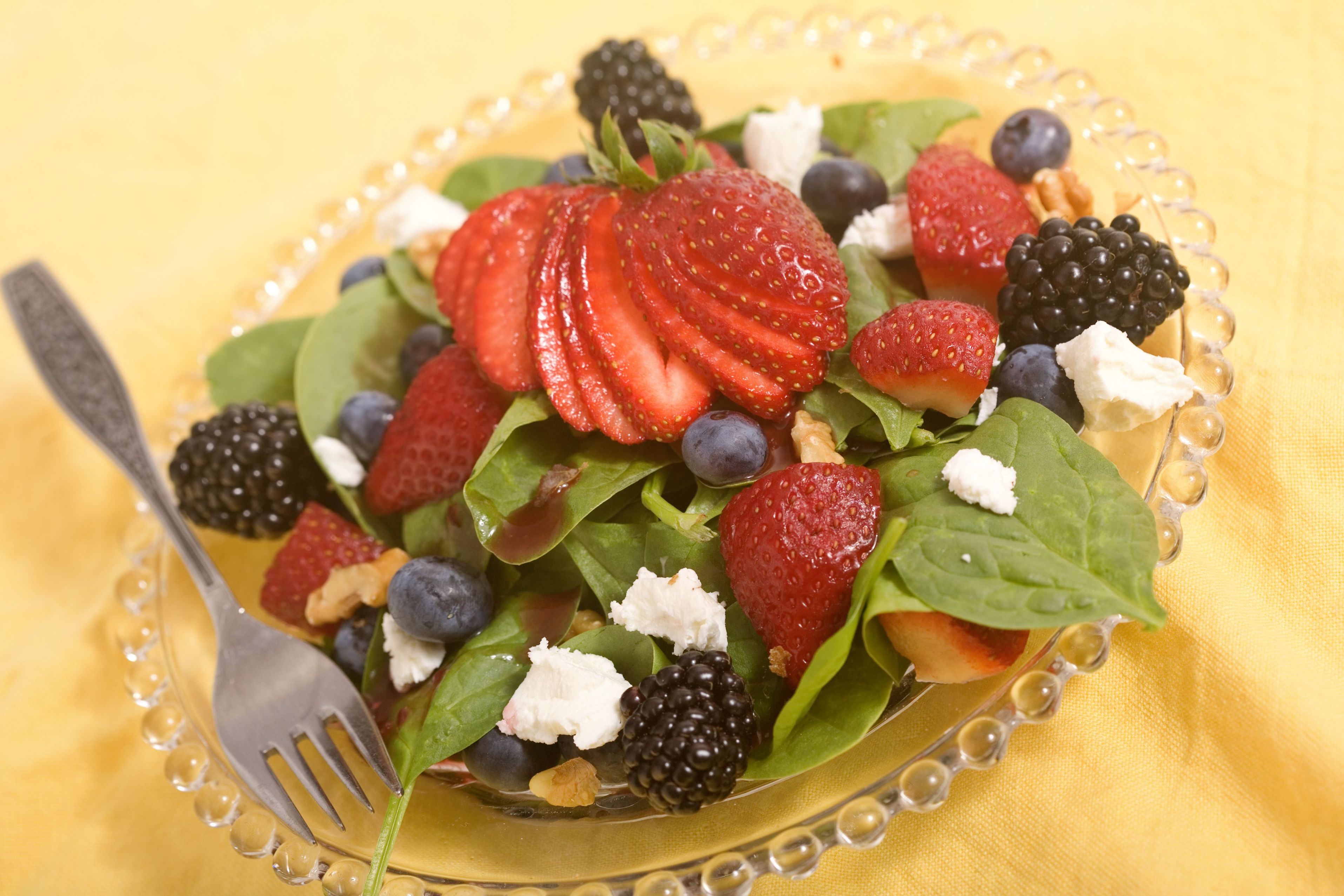 Florida Strawberry Spinach Salad