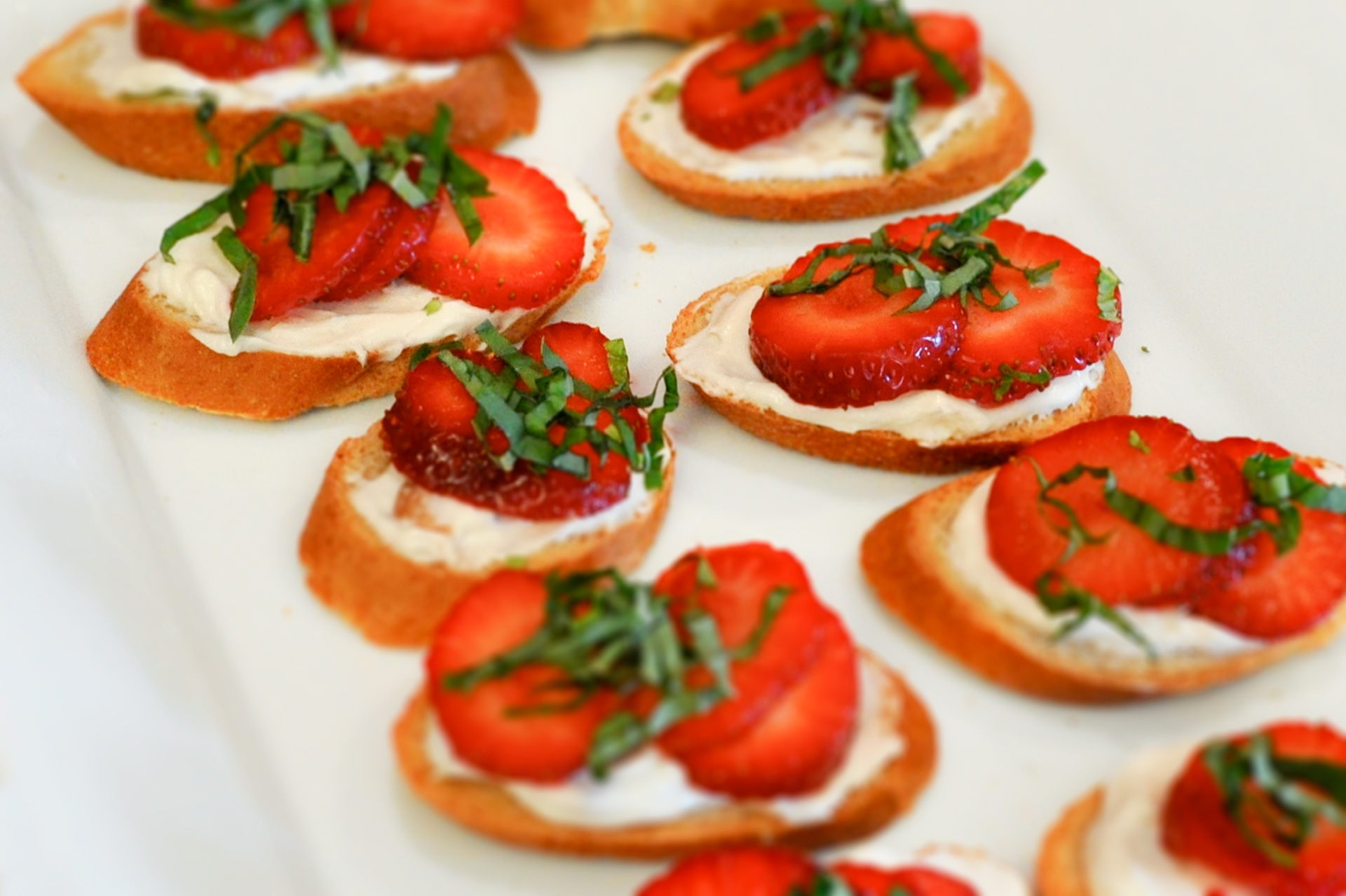 Florida Strawberry Crostini