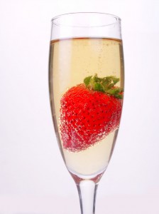 Strawberry and Sparkling Wine