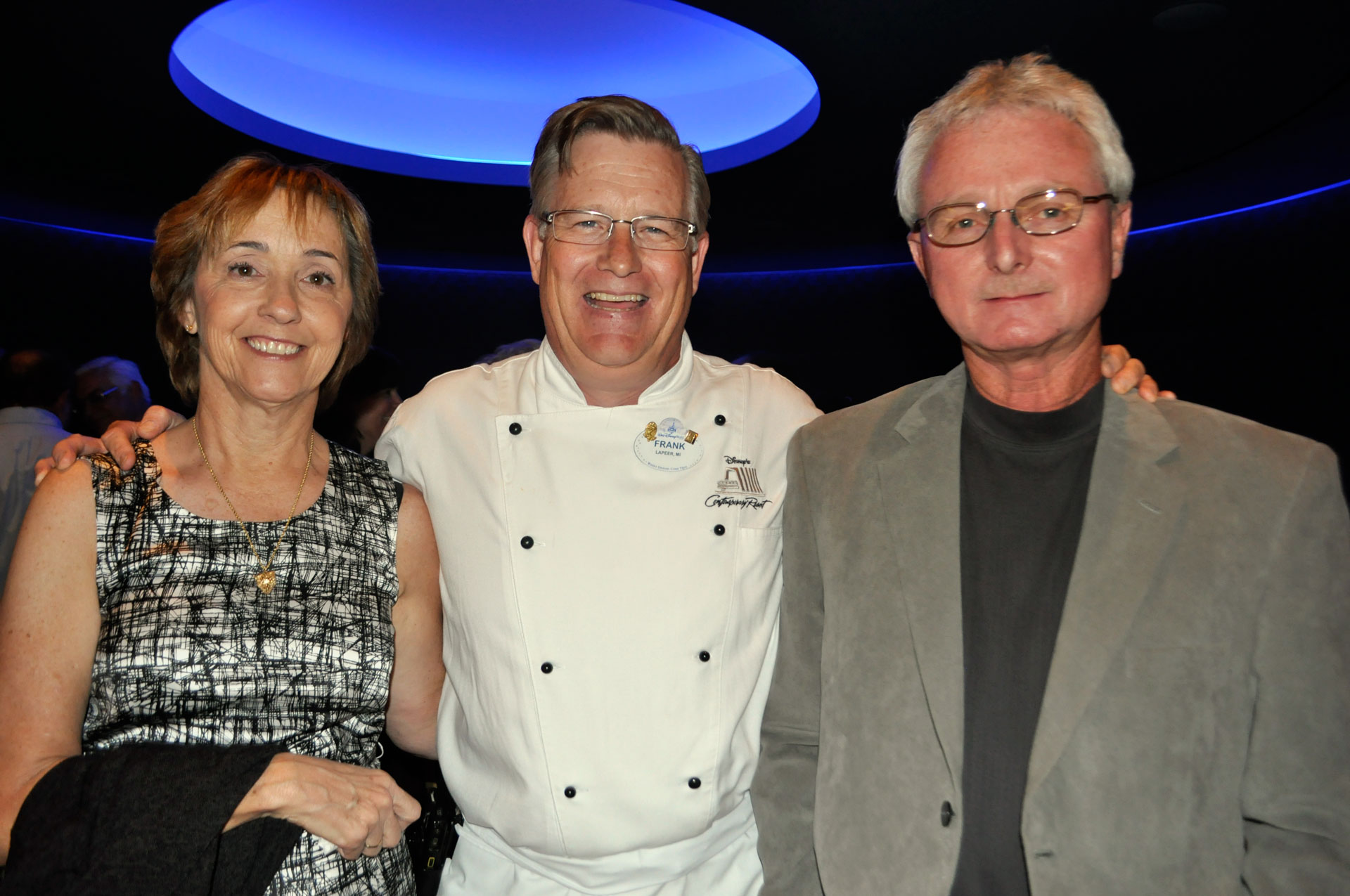 Sandy Lott, Chef Frank Brough and Mike Lott