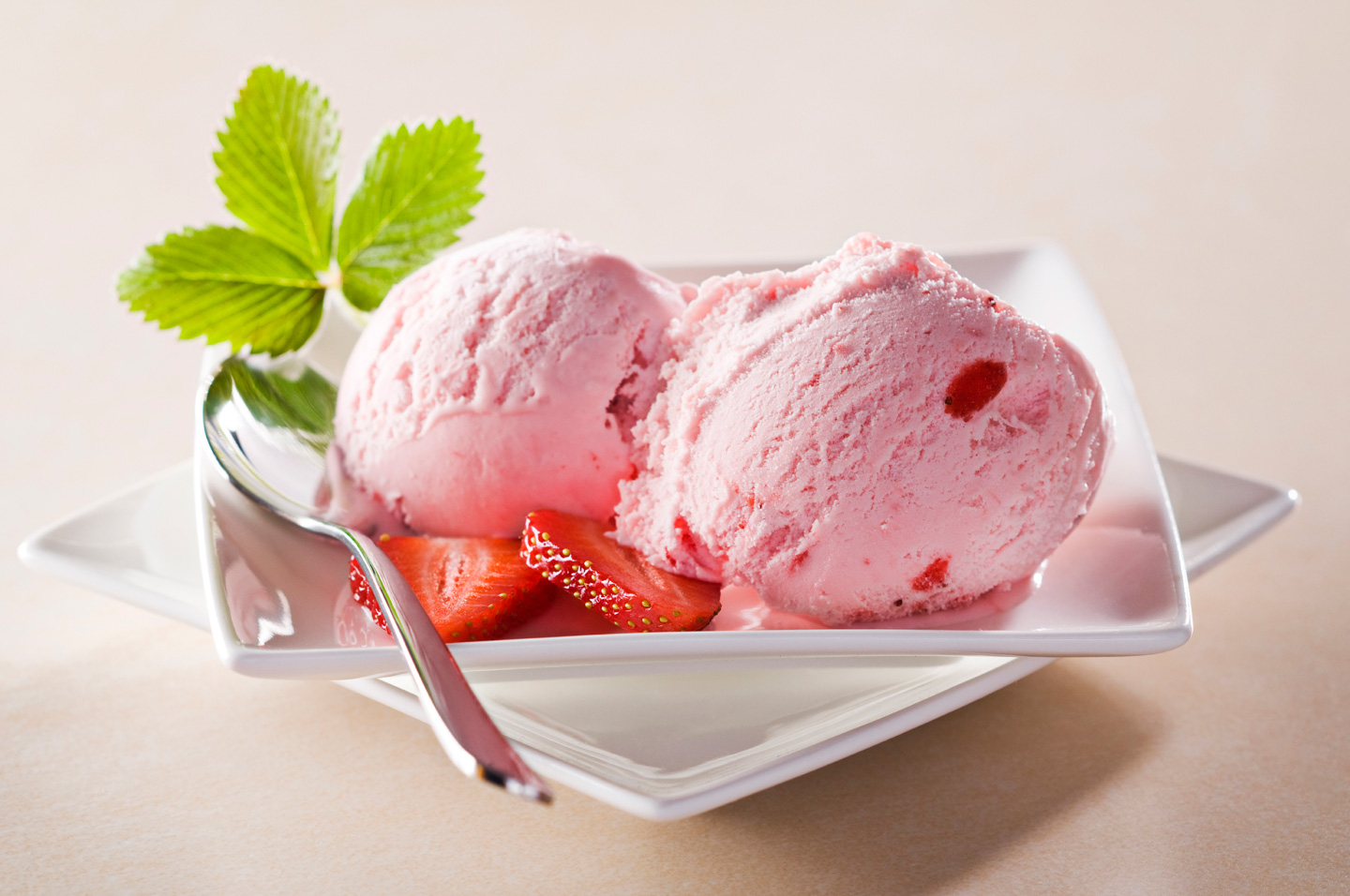 Strawberry Vanilla Ice Cream