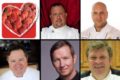 Clockwise: Chef Jason Gronlund, Chef Justin Timineri, Chef Judson McLester, Chef J. Hugh McEvoy and Chef Norman Van Aken