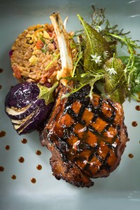 Tuyo Veal Chop with Florida Strawberry Ancho Chili Plum Sauce