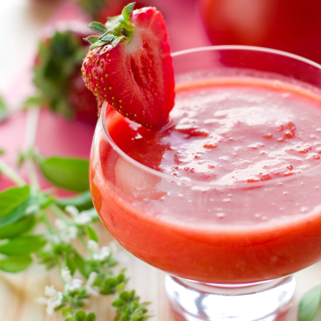 Strawberry Tomato Gazpacho