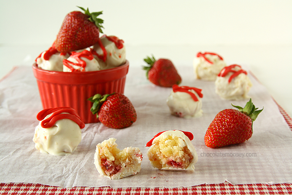 Strawberry Shortcake Truffles