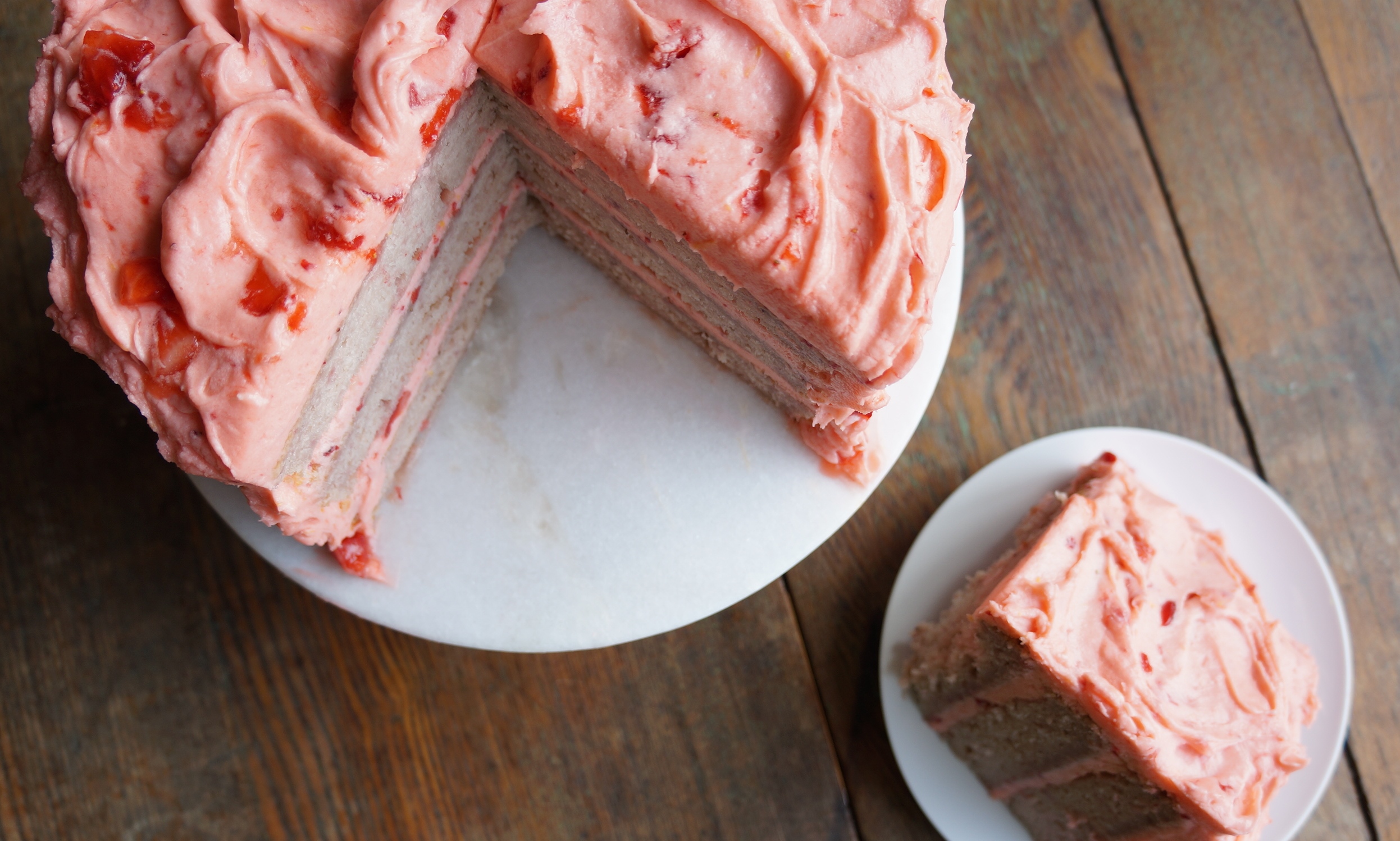 Strawberry Lemonade Cake