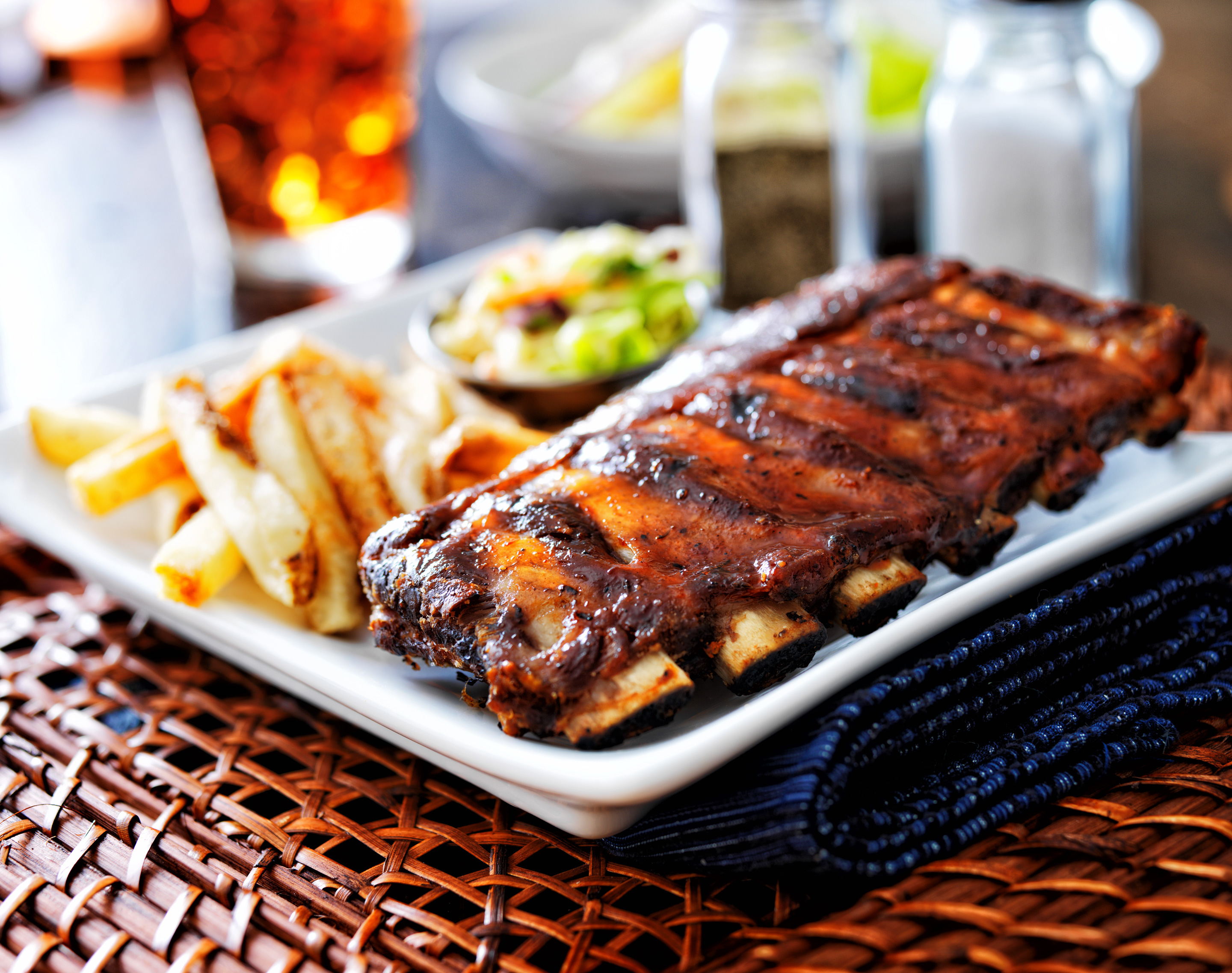 Ribs with Roasted Strawberry Bar-B-Que Sauce