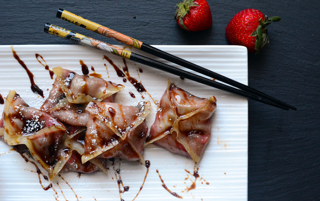 Strawberry Chocolate Dumplings