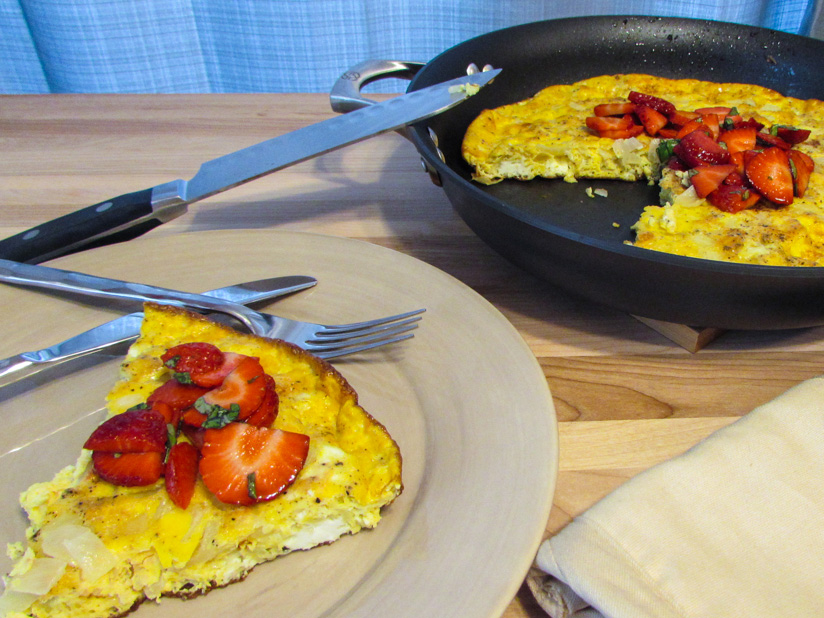 Gluten-Free Strawberry Balsamic Frittata