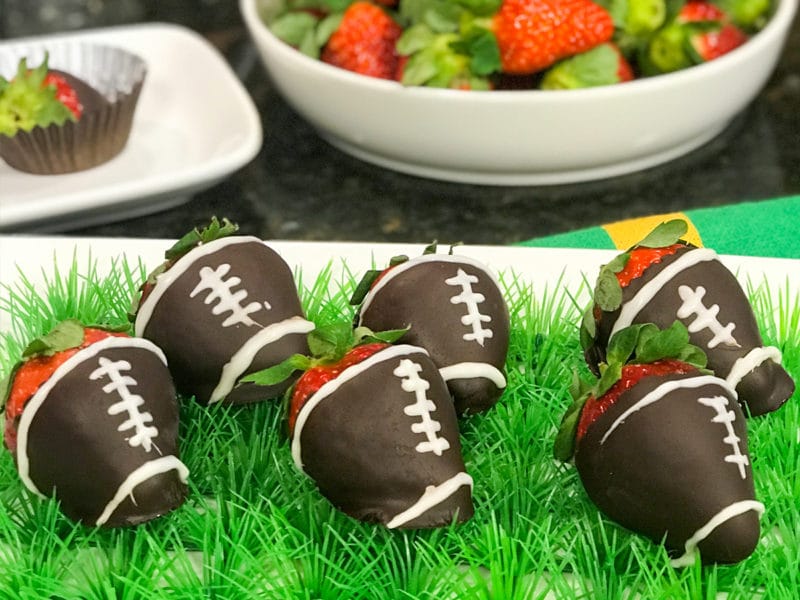Chocolate Covered Strawberry Footballs Florida Strawberry