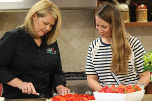 Sue Harrell with Michelle Stark, the Food Editor for the Tampa Bay Times.