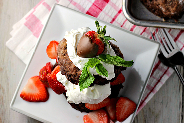 Triple Chocolate Strawberry Shortcake by Renee's Kitchen Adventures