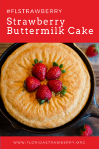 Strawberry Buttermilk Cake by Cricket's Confections #FLStrawberry