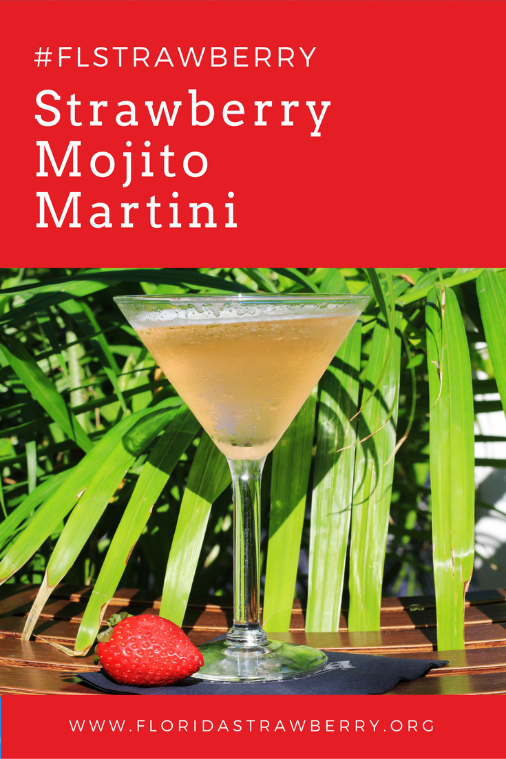 Strawberry Mojito Martini - Florida Strawberry