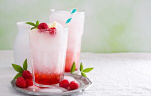 Strawberry Fizz Cocktail by Hardly A Goddess