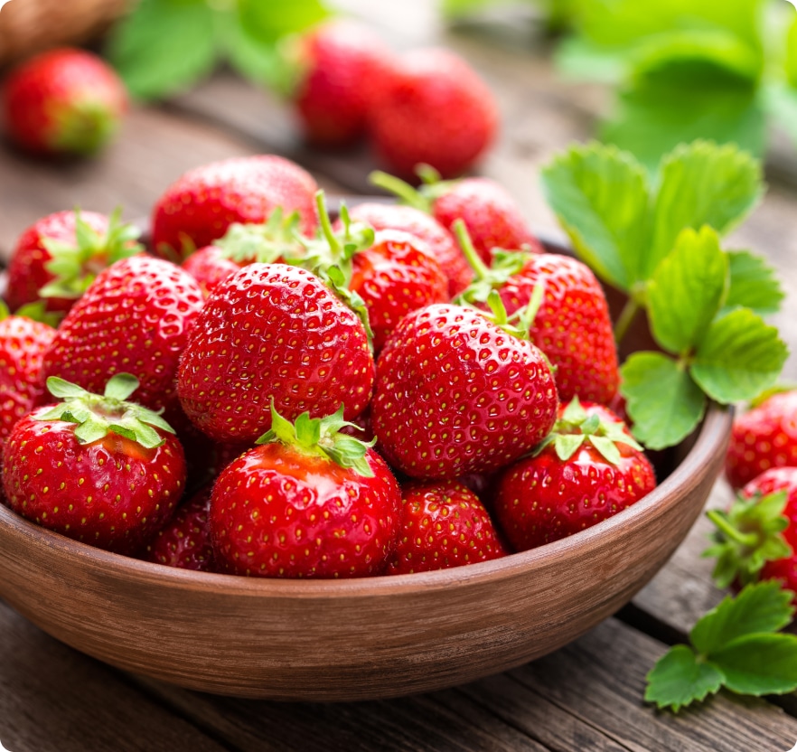 The sweetest, most luscious strawberries around